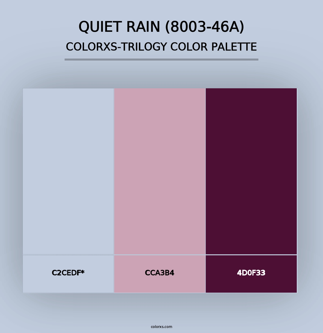 Quiet Rain (8003-46A) - Colorxs Trilogy Palette