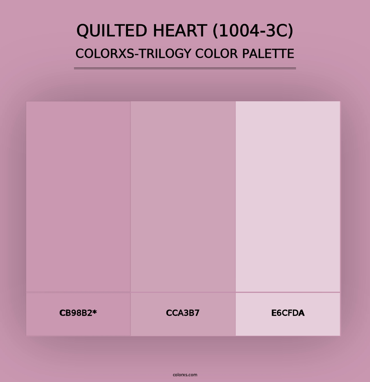 Quilted Heart (1004-3C) - Colorxs Trilogy Palette