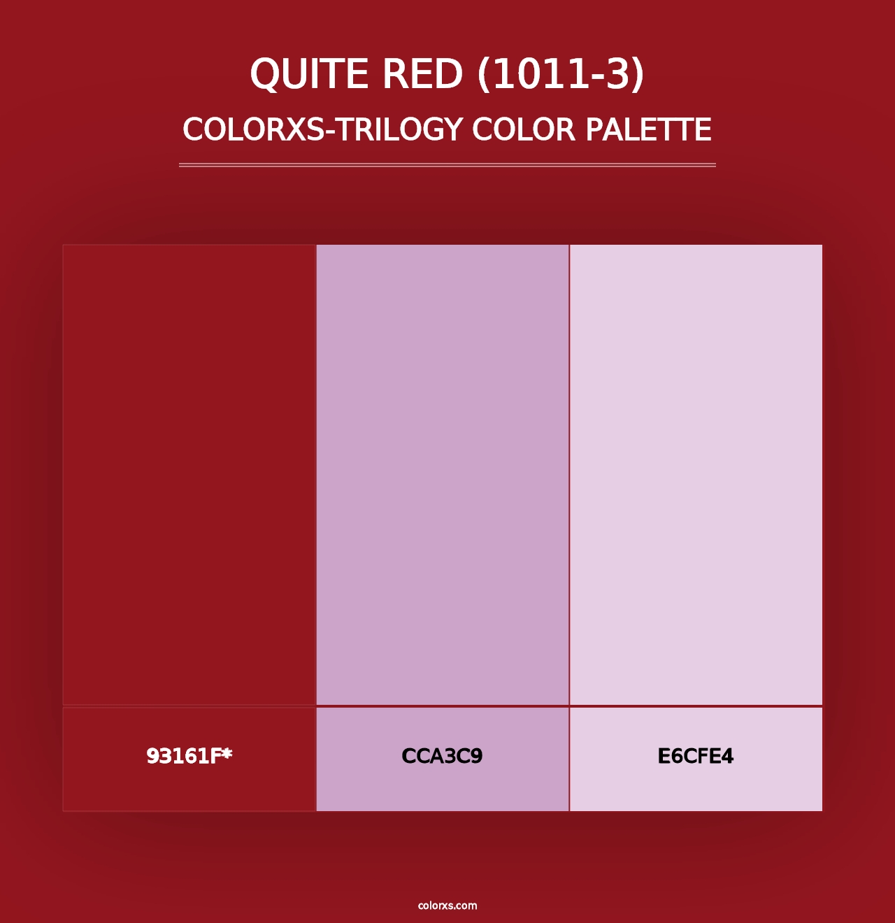 Quite Red (1011-3) - Colorxs Trilogy Palette