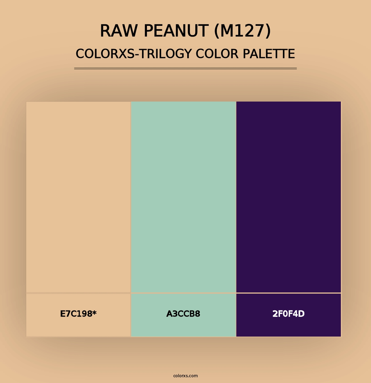 Raw Peanut (M127) - Colorxs Trilogy Palette