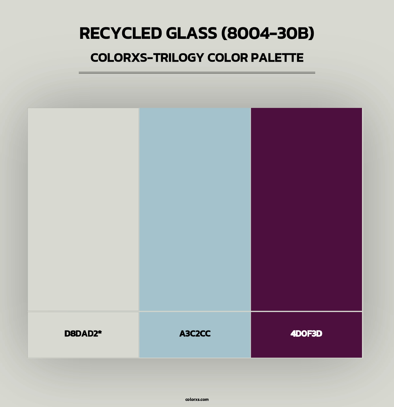 Recycled Glass (8004-30B) - Colorxs Trilogy Palette