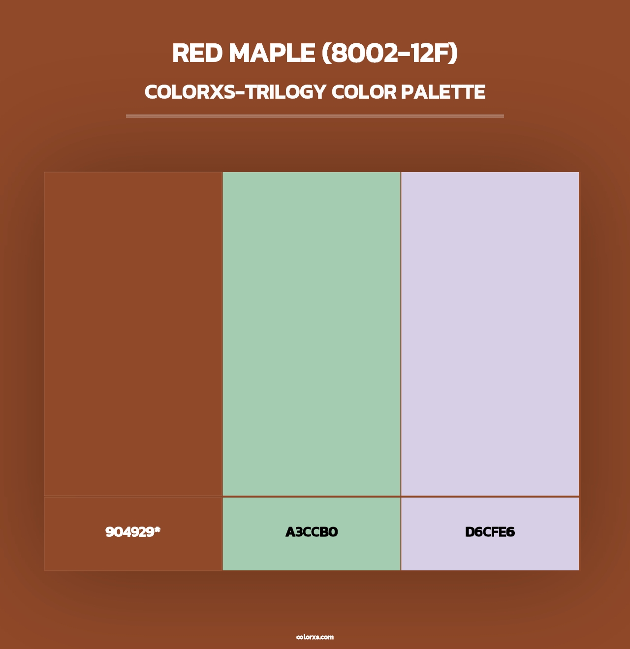 Red Maple (8002-12F) - Colorxs Trilogy Palette