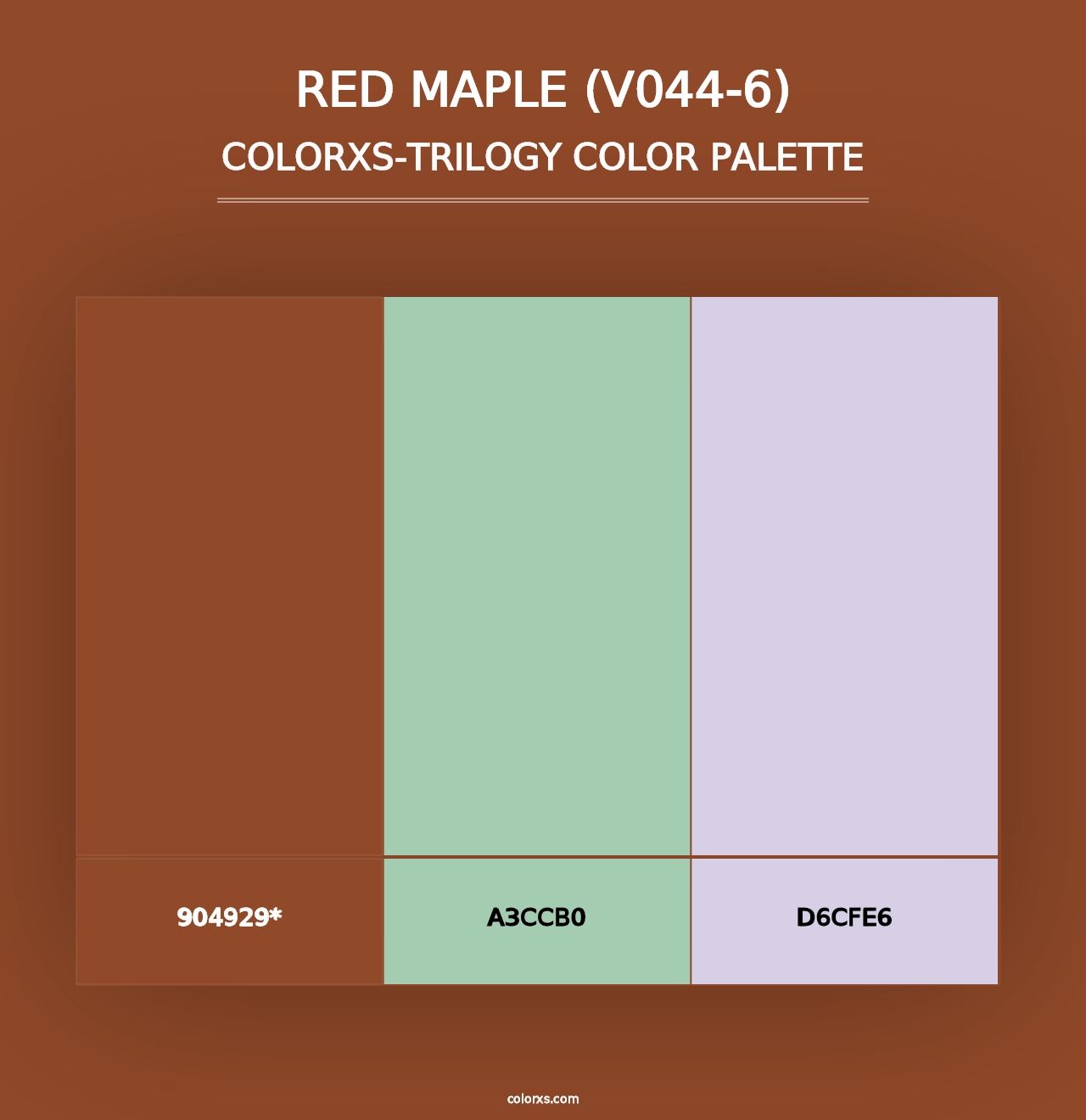 Red Maple (V044-6) - Colorxs Trilogy Palette