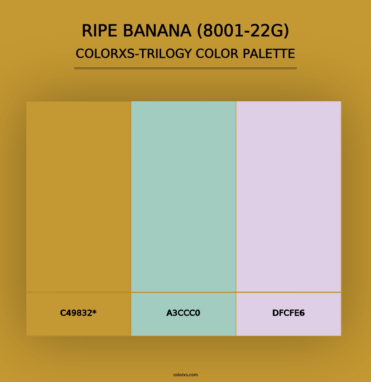 Ripe Banana (8001-22G) - Colorxs Trilogy Palette