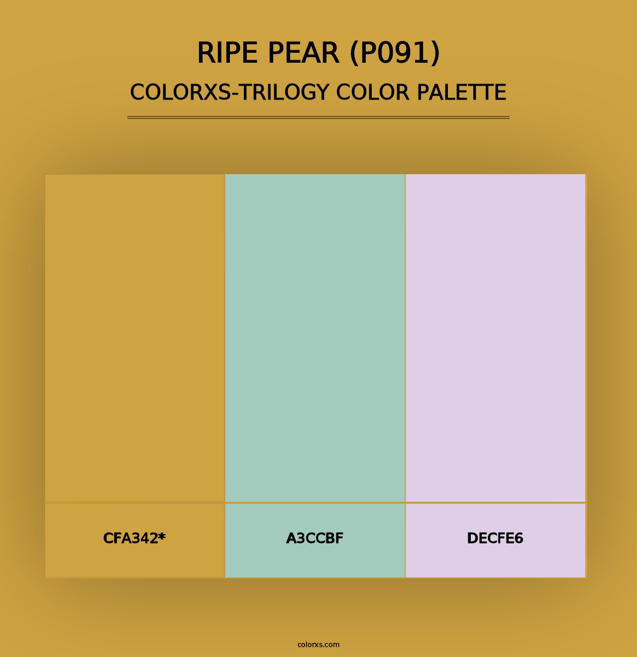 Ripe Pear (P091) - Colorxs Trilogy Palette