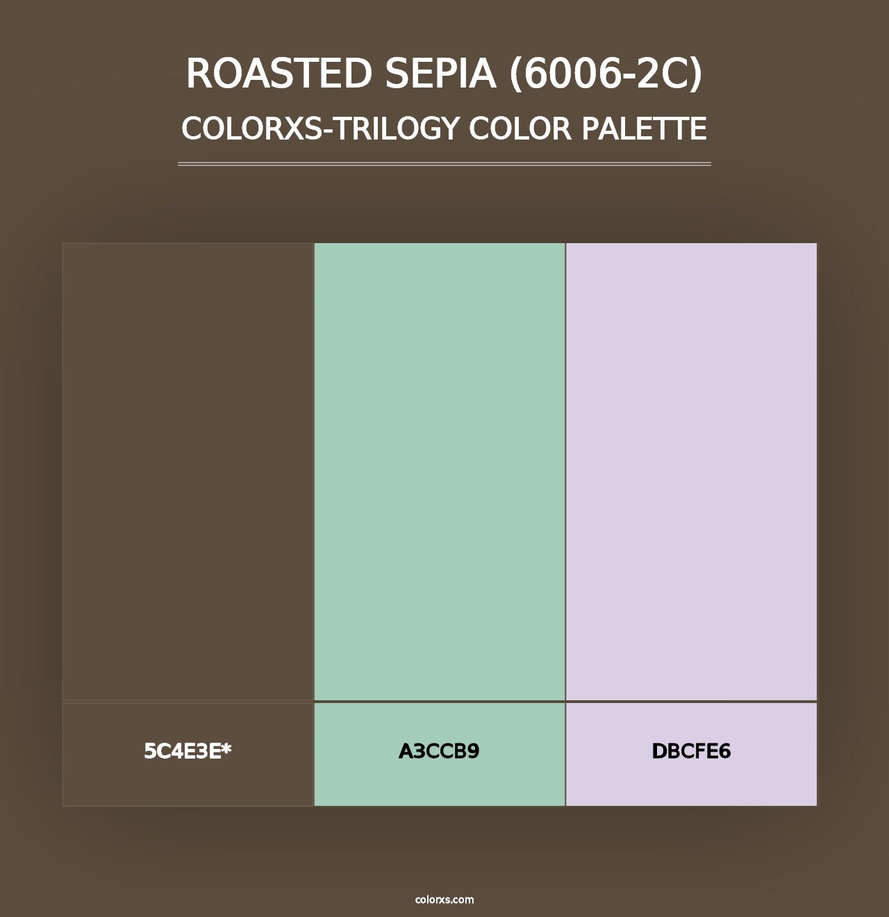 Roasted Sepia (6006-2C) - Colorxs Trilogy Palette