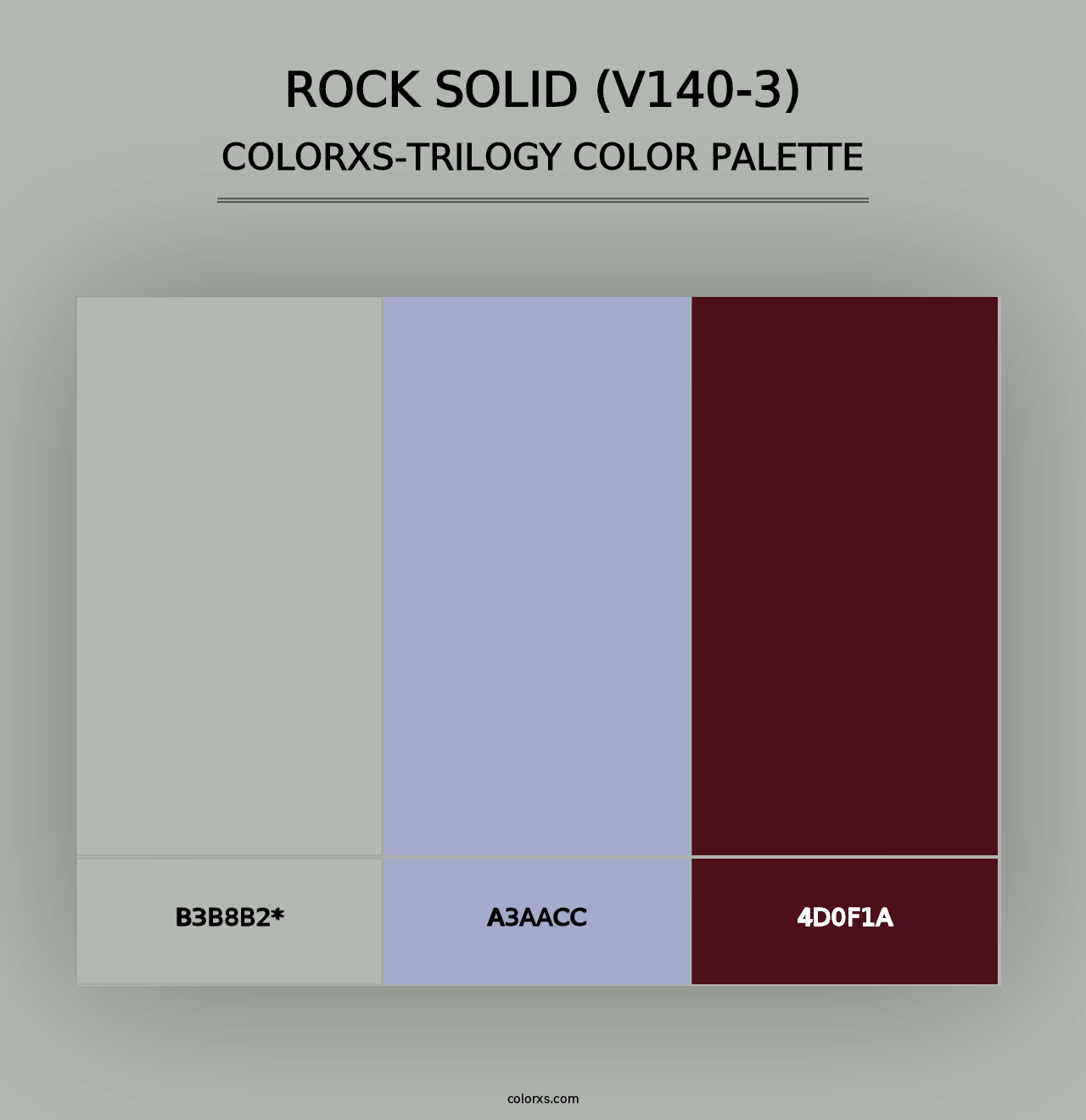 Rock Solid (V140-3) - Colorxs Trilogy Palette