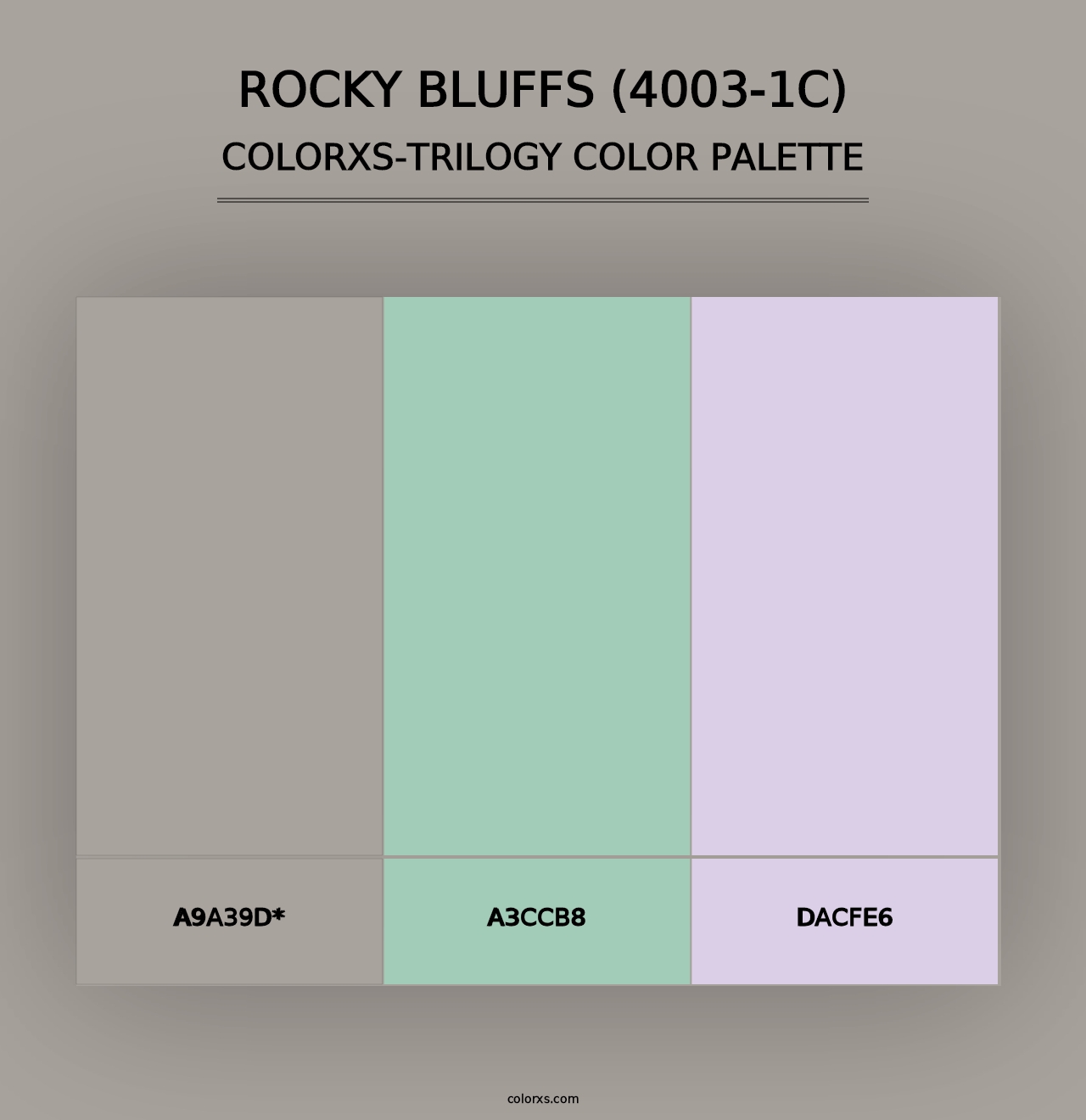 Rocky Bluffs (4003-1C) - Colorxs Trilogy Palette