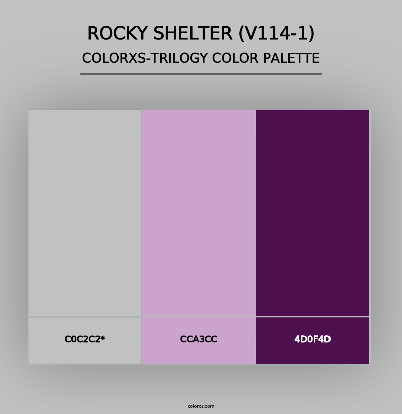 Rocky Shelter (V114-1) - Colorxs Trilogy Palette