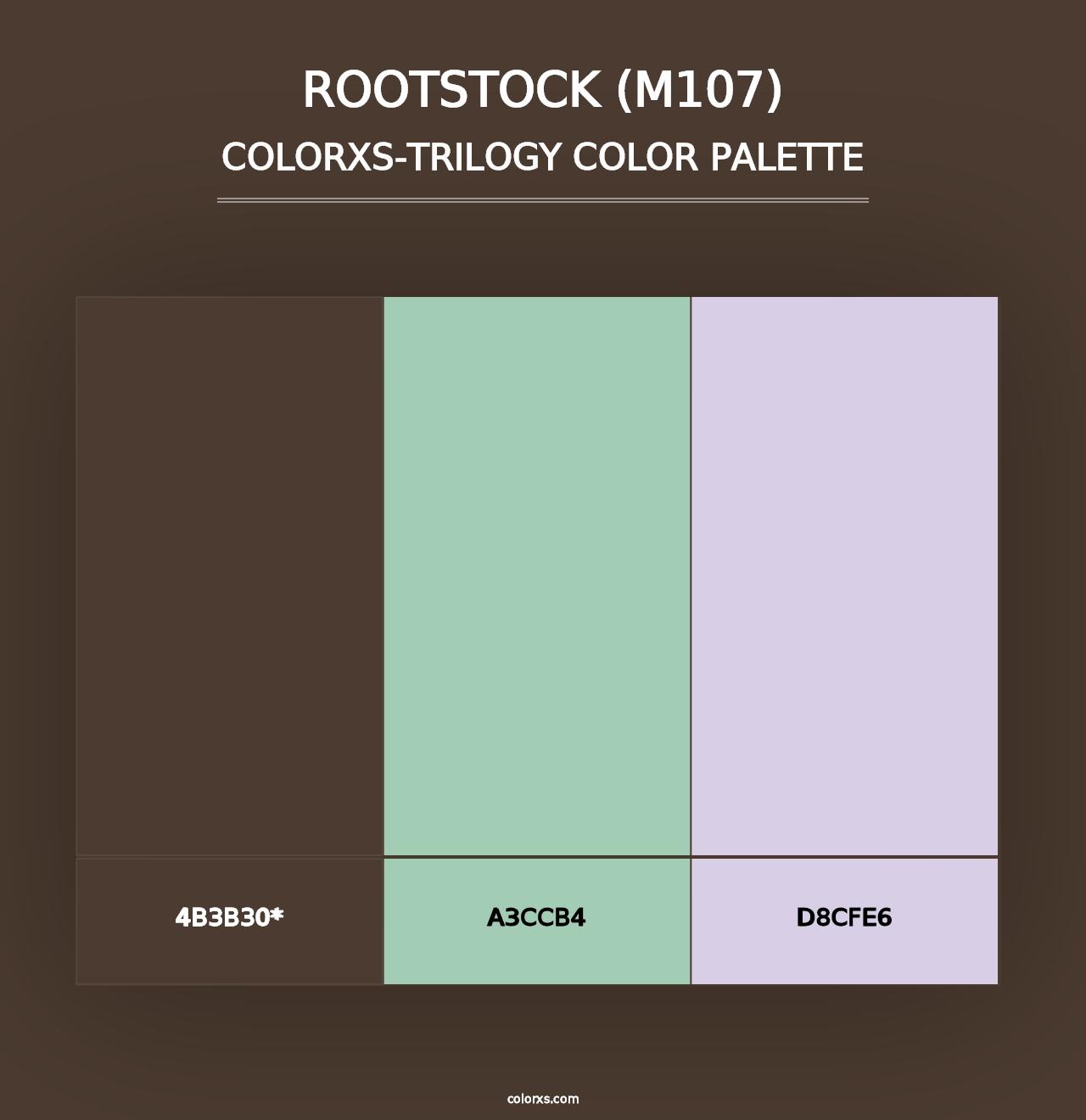 Rootstock (M107) - Colorxs Trilogy Palette