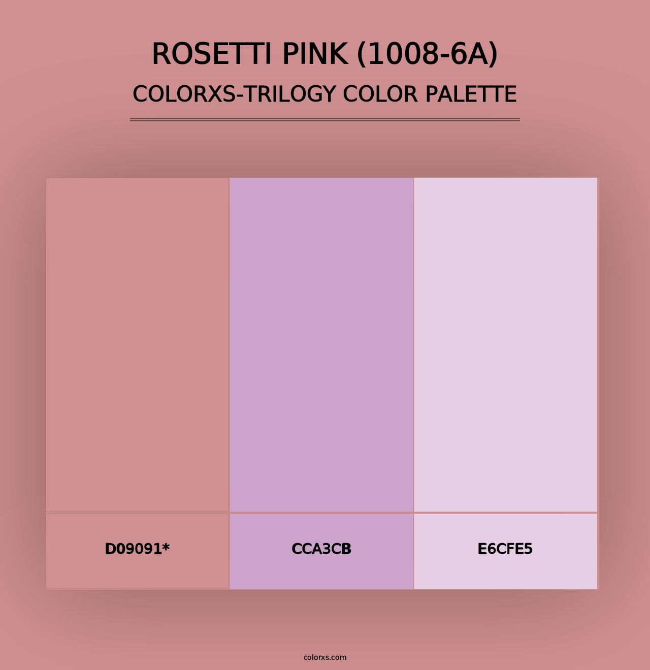 Rosetti Pink (1008-6A) - Colorxs Trilogy Palette