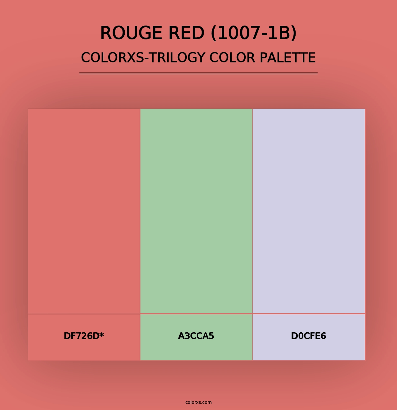 Rouge Red (1007-1B) - Colorxs Trilogy Palette