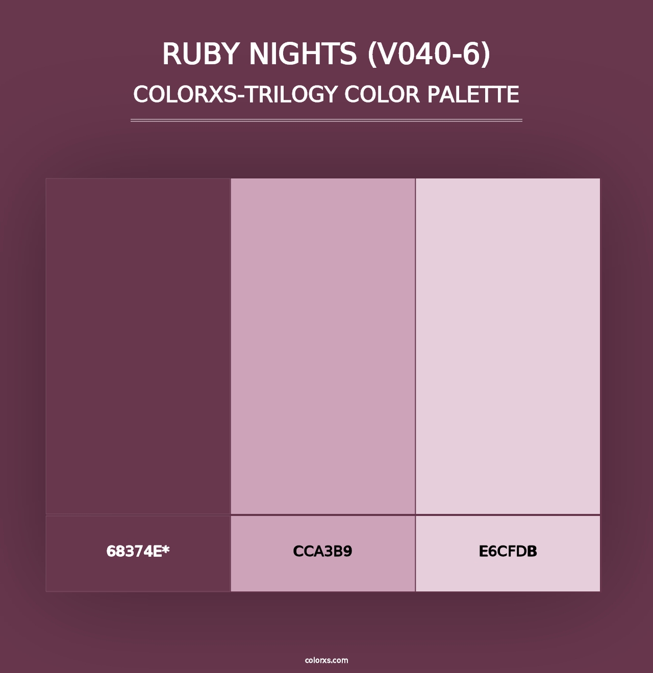 Ruby Nights (V040-6) - Colorxs Trilogy Palette