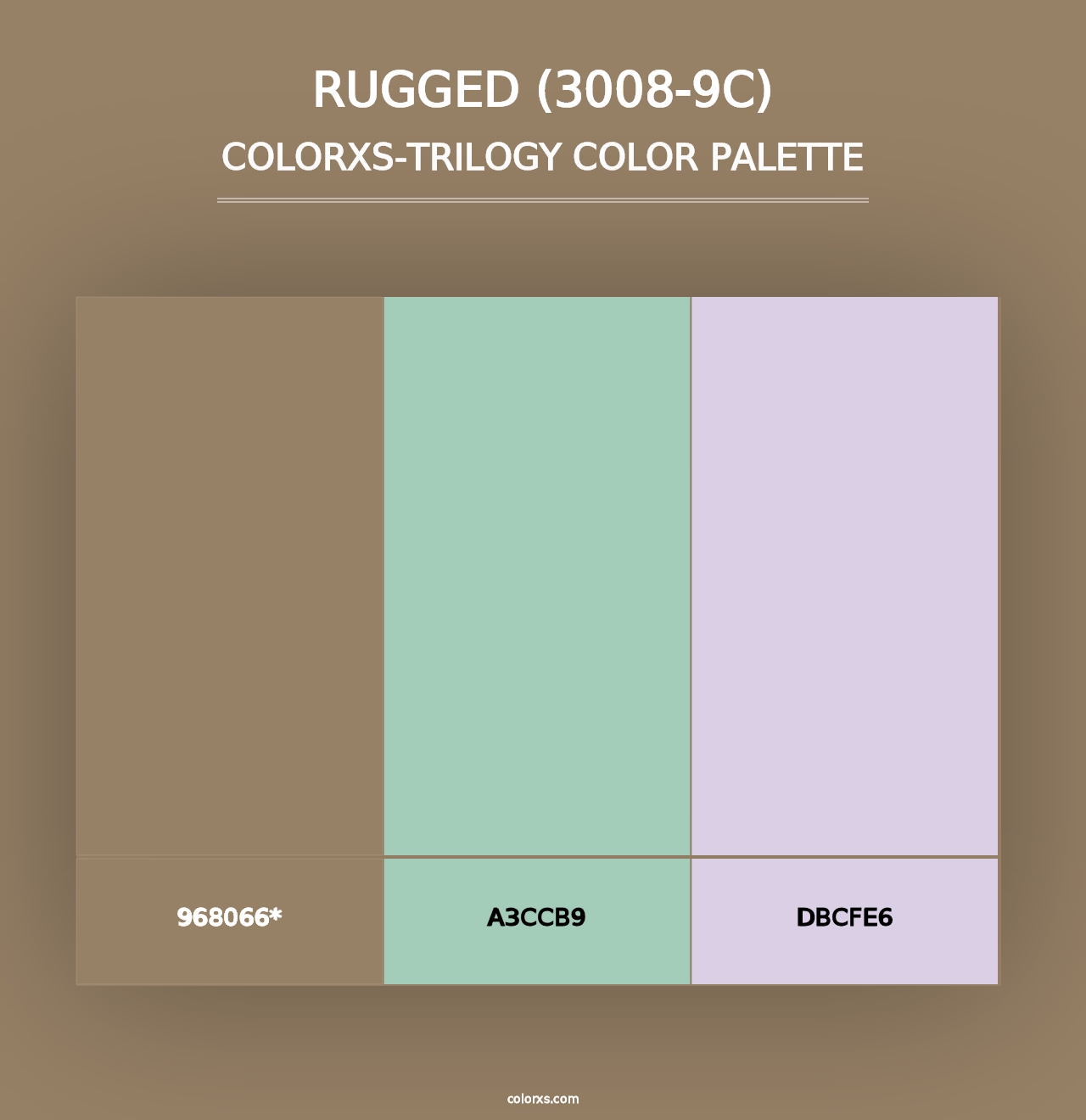 Rugged (3008-9C) - Colorxs Trilogy Palette