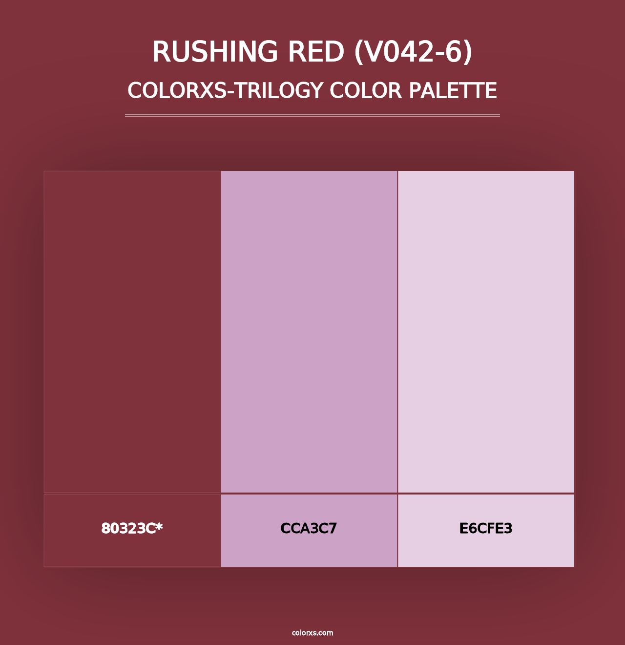 Rushing Red (V042-6) - Colorxs Trilogy Palette