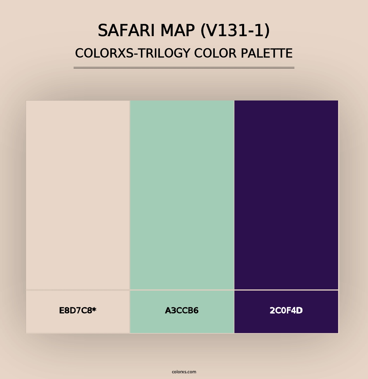 Safari Map (V131-1) - Colorxs Trilogy Palette