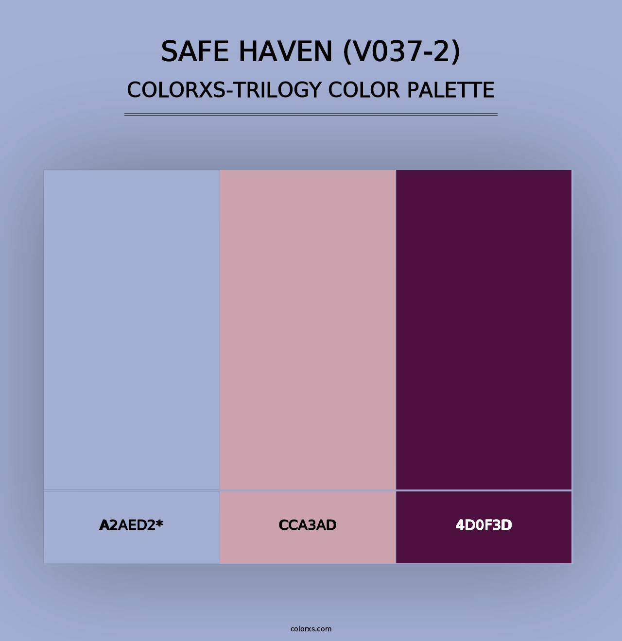 Safe Haven (V037-2) - Colorxs Trilogy Palette