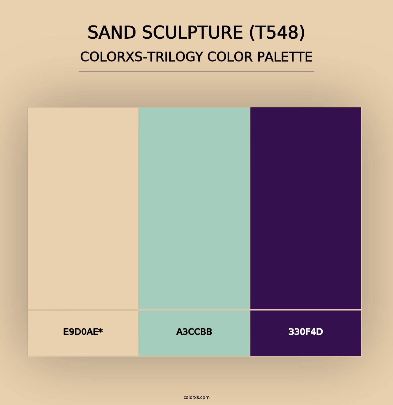 Sand Sculpture (T548) - Colorxs Trilogy Palette