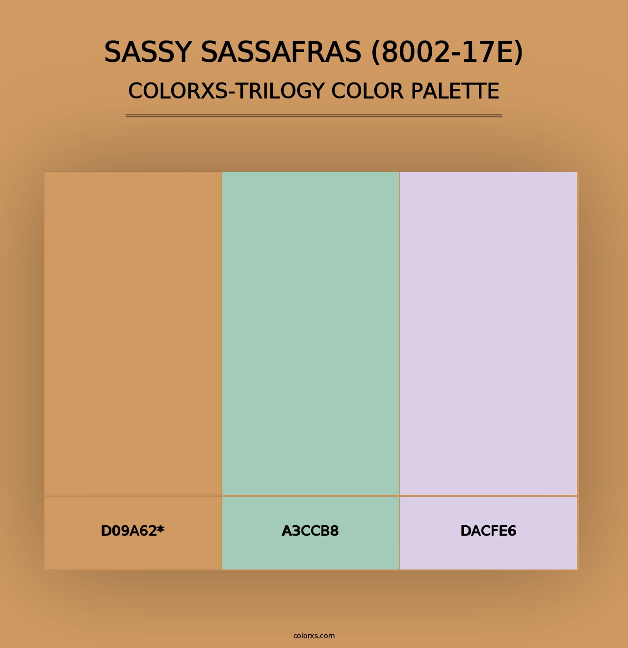 Sassy Sassafras (8002-17E) - Colorxs Trilogy Palette