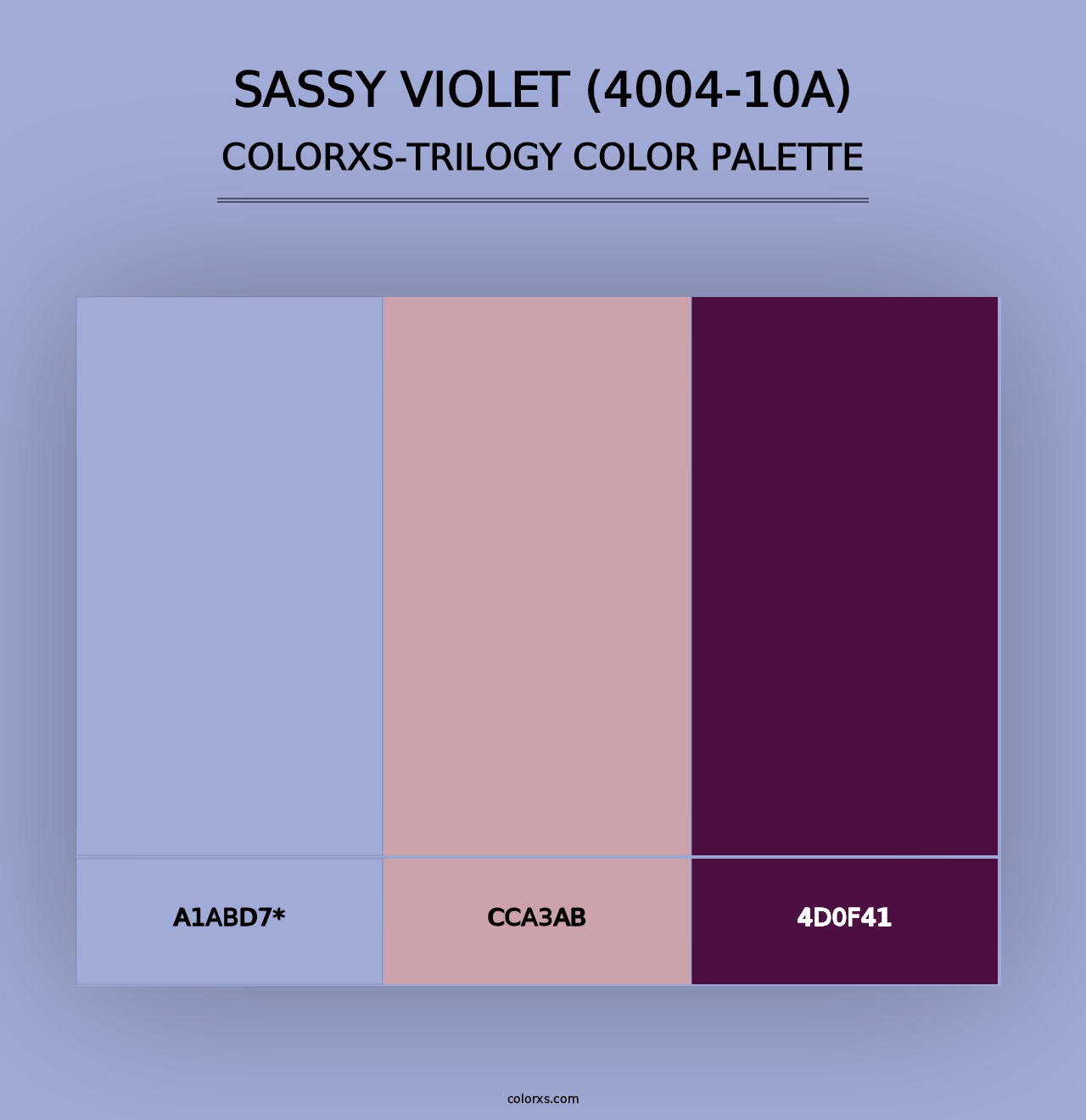 Sassy Violet (4004-10A) - Colorxs Trilogy Palette