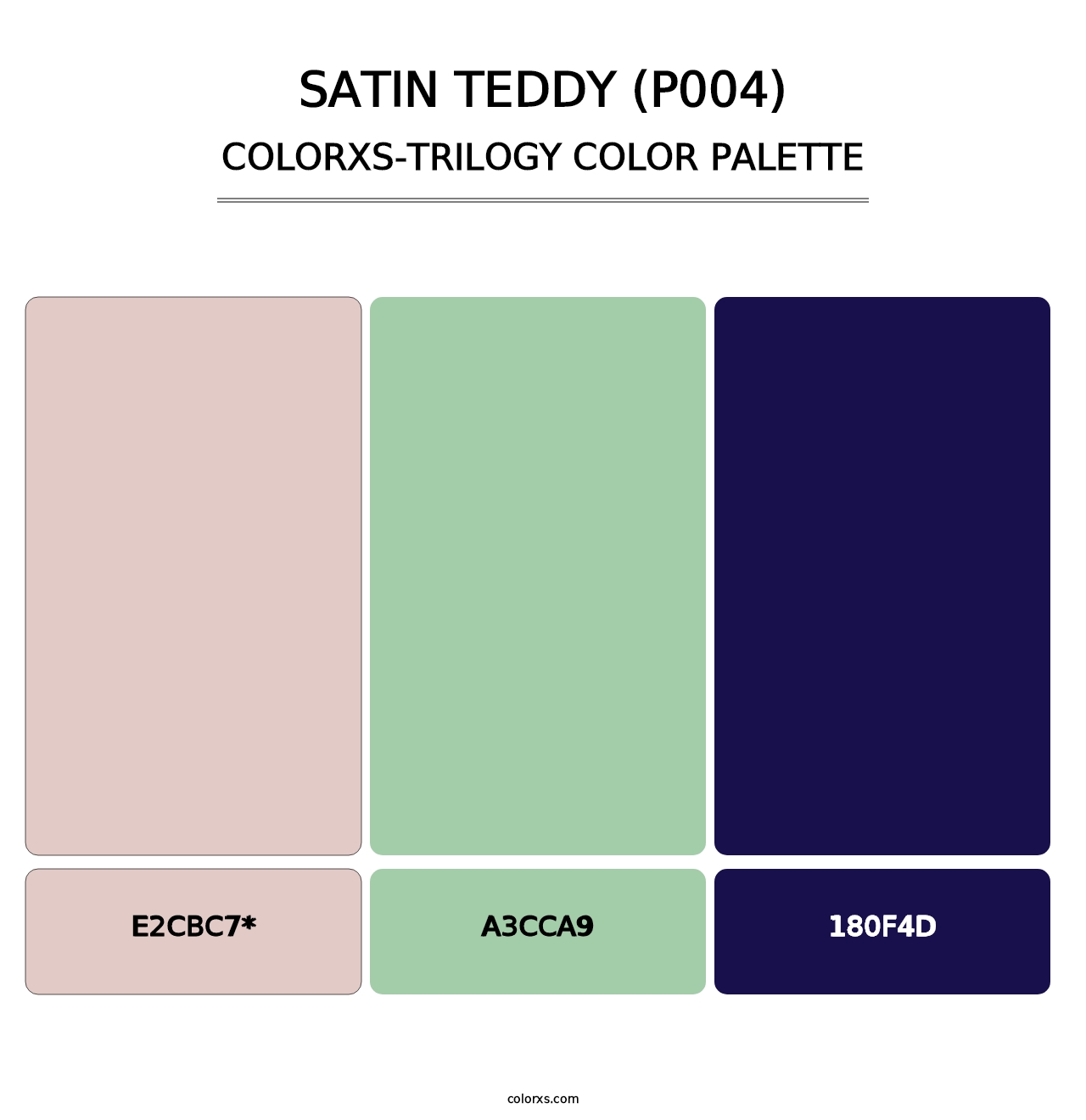 Satin Teddy (P004) - Colorxs Trilogy Palette