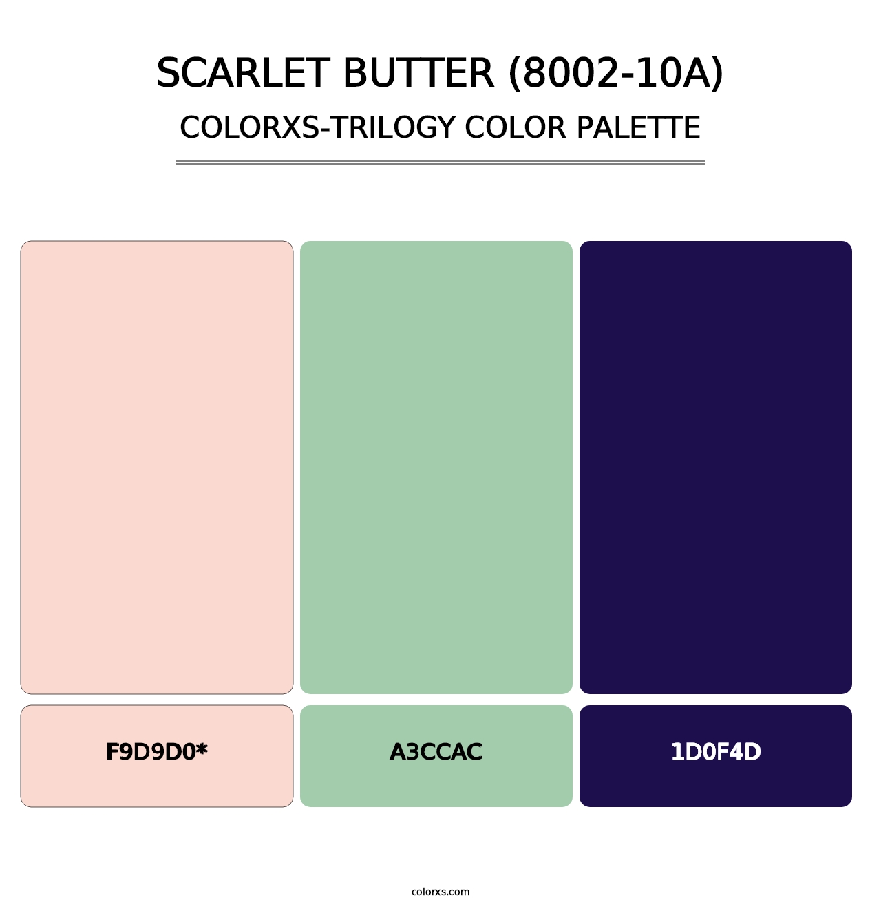 Scarlet Butter (8002-10A) - Colorxs Trilogy Palette