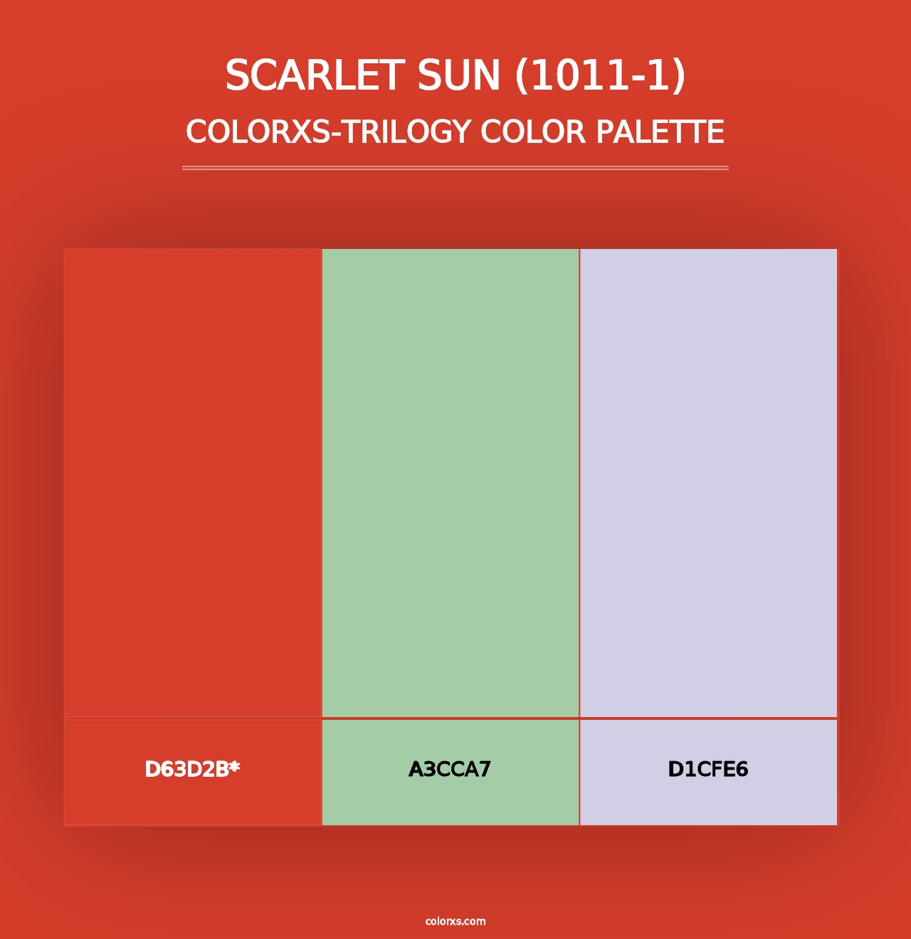 Scarlet Sun (1011-1) - Colorxs Trilogy Palette