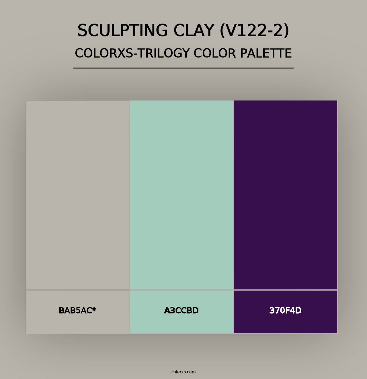 Sculpting Clay (V122-2) - Colorxs Trilogy Palette