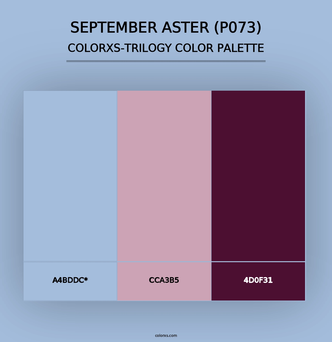 September Aster (P073) - Colorxs Trilogy Palette