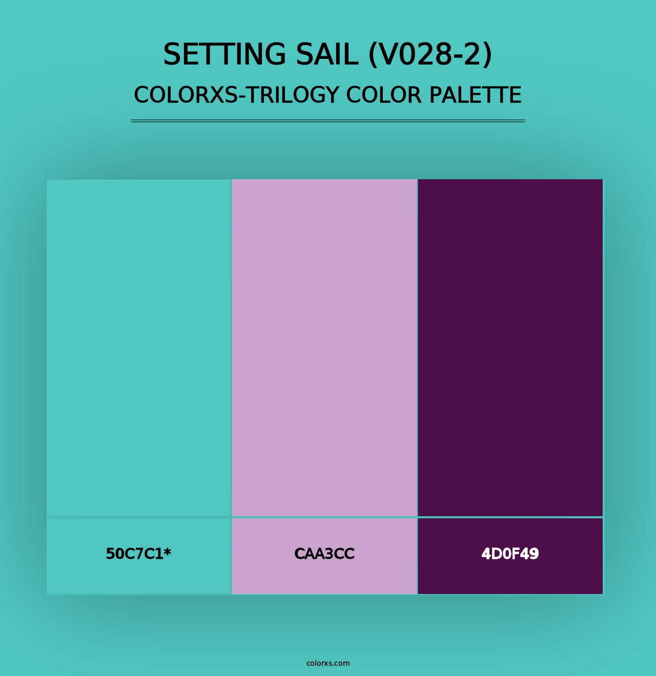 Setting Sail (V028-2) - Colorxs Trilogy Palette