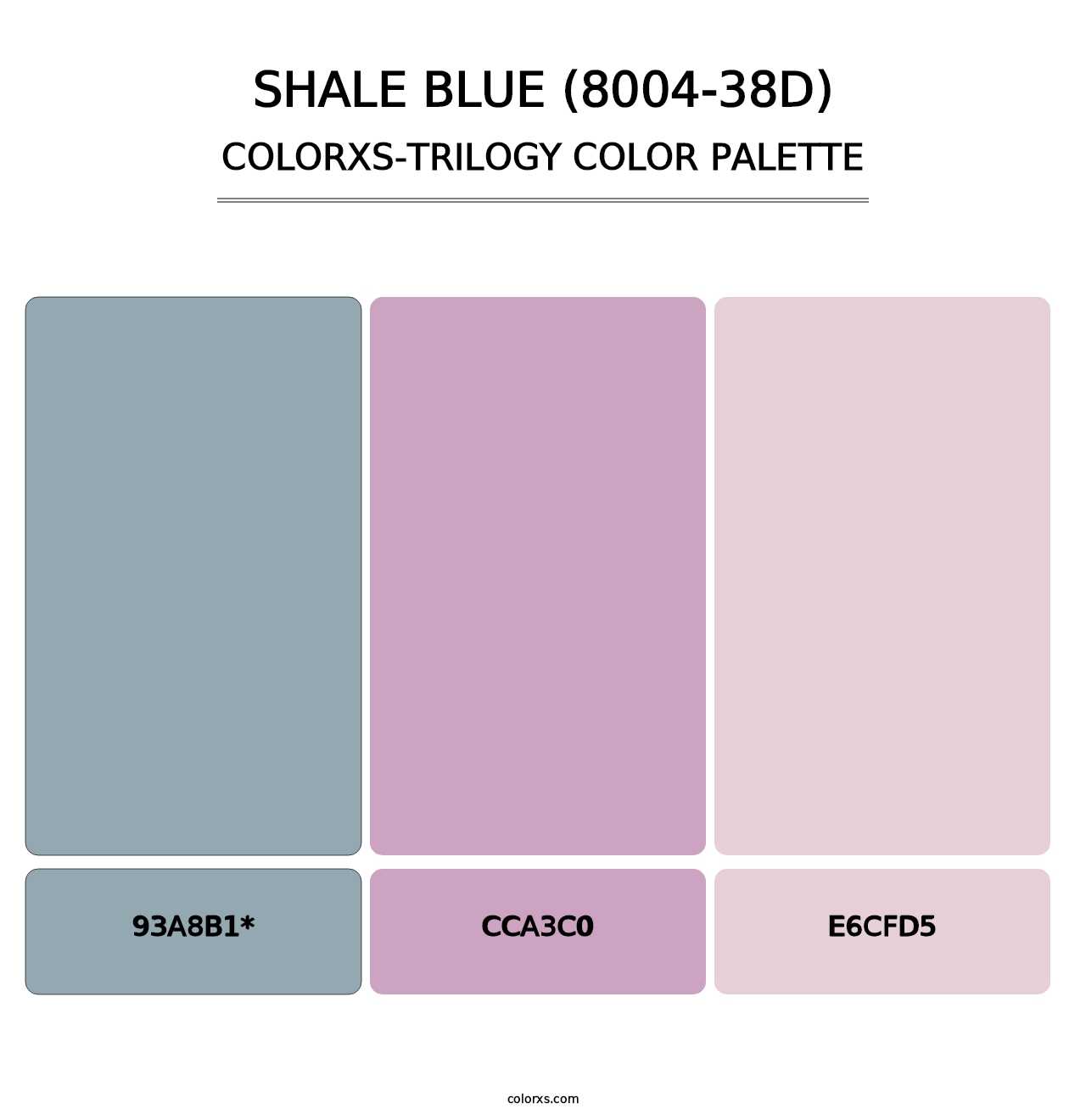 Shale Blue (8004-38D) - Colorxs Trilogy Palette