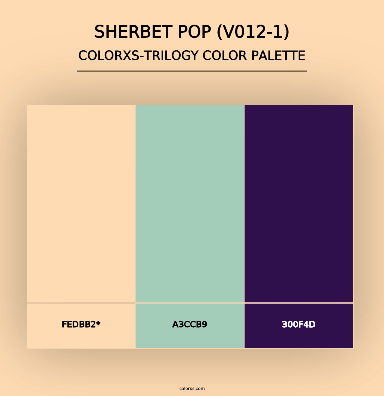 Sherbet Pop (V012-1) - Colorxs Trilogy Palette