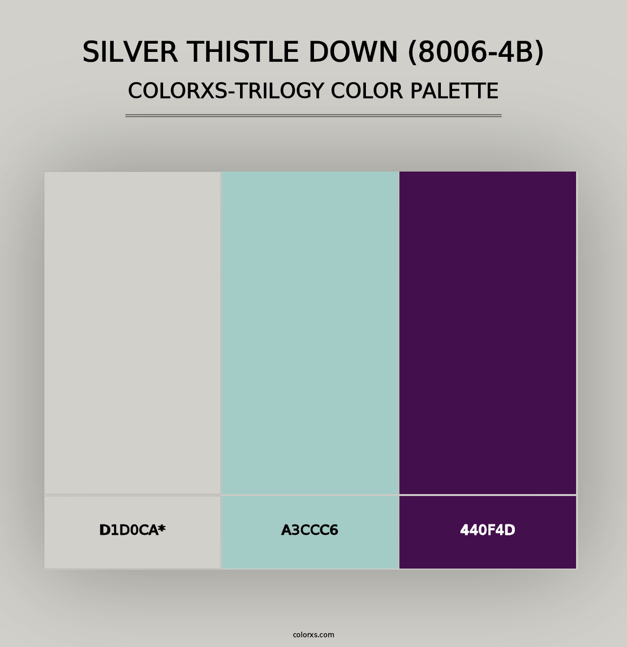 Silver Thistle Down (8006-4B) - Colorxs Trilogy Palette