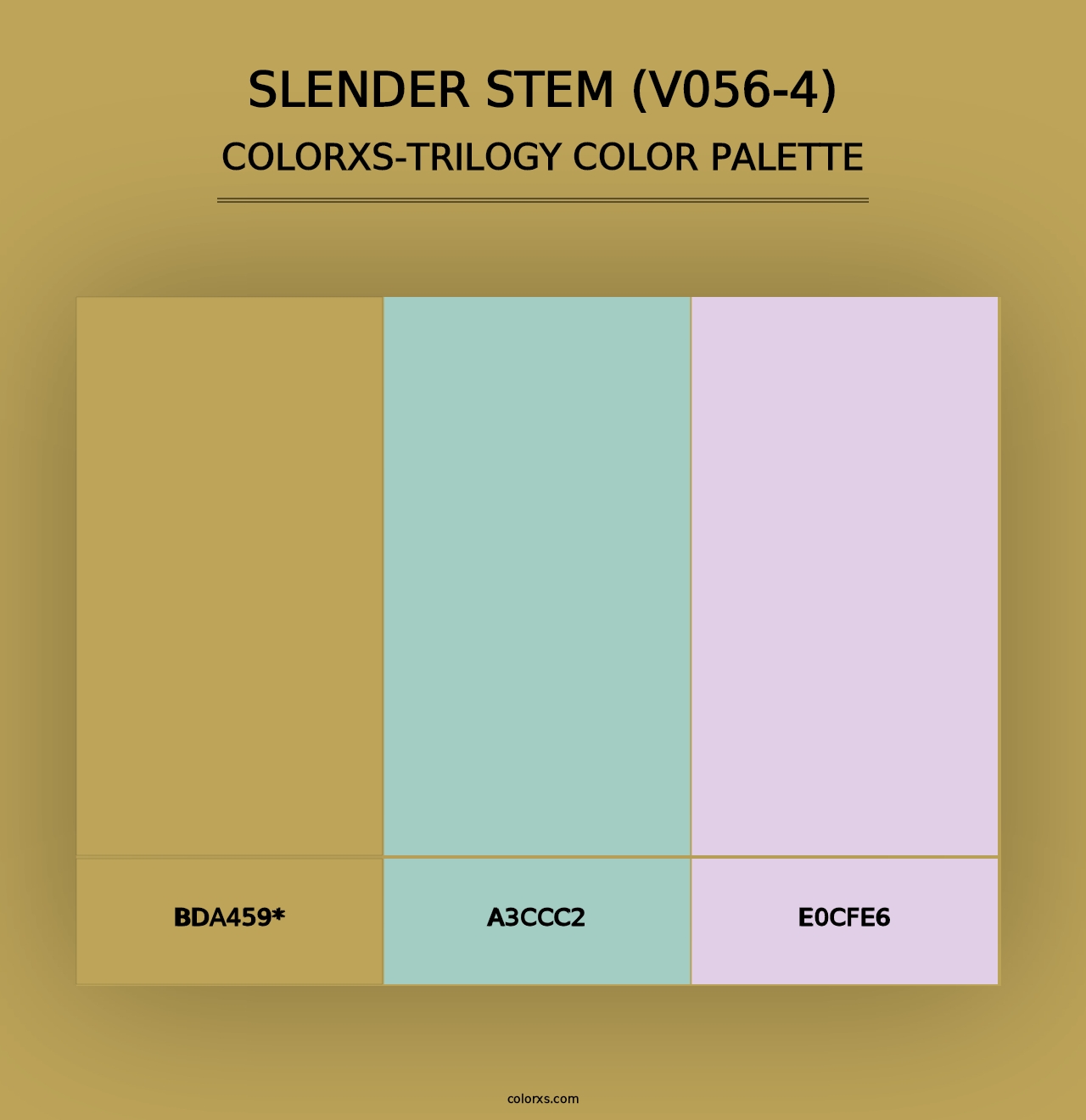 Slender Stem (V056-4) - Colorxs Trilogy Palette