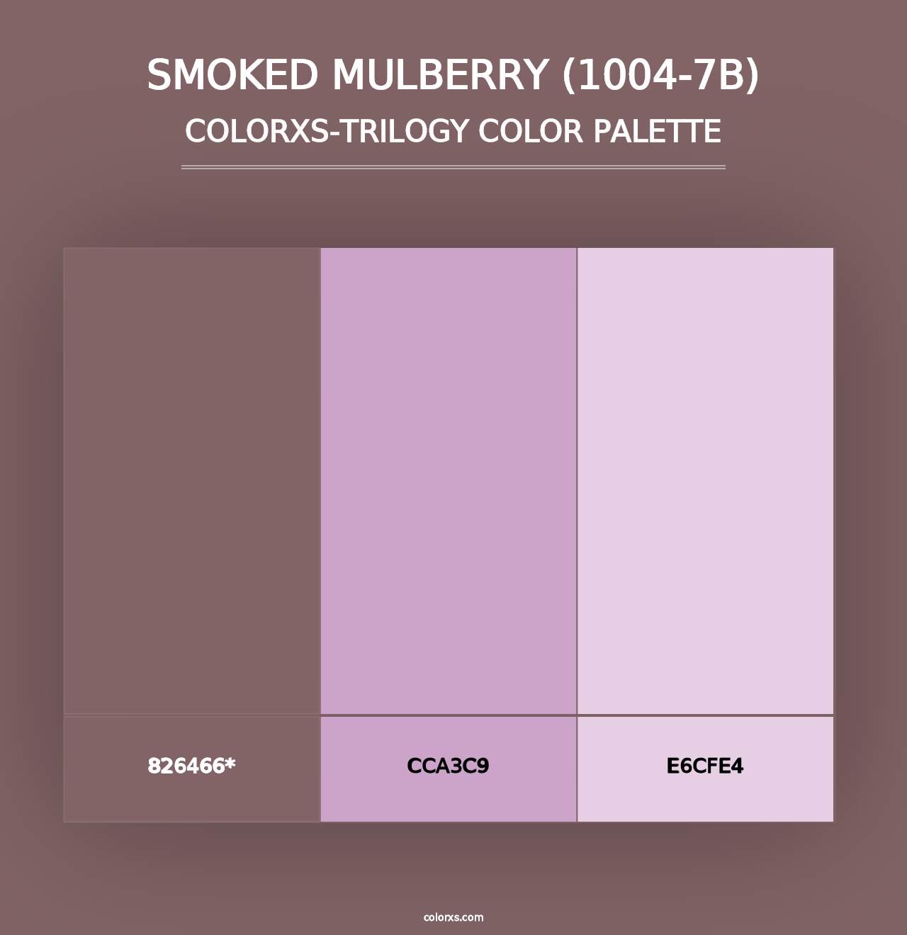 Smoked Mulberry (1004-7B) - Colorxs Trilogy Palette