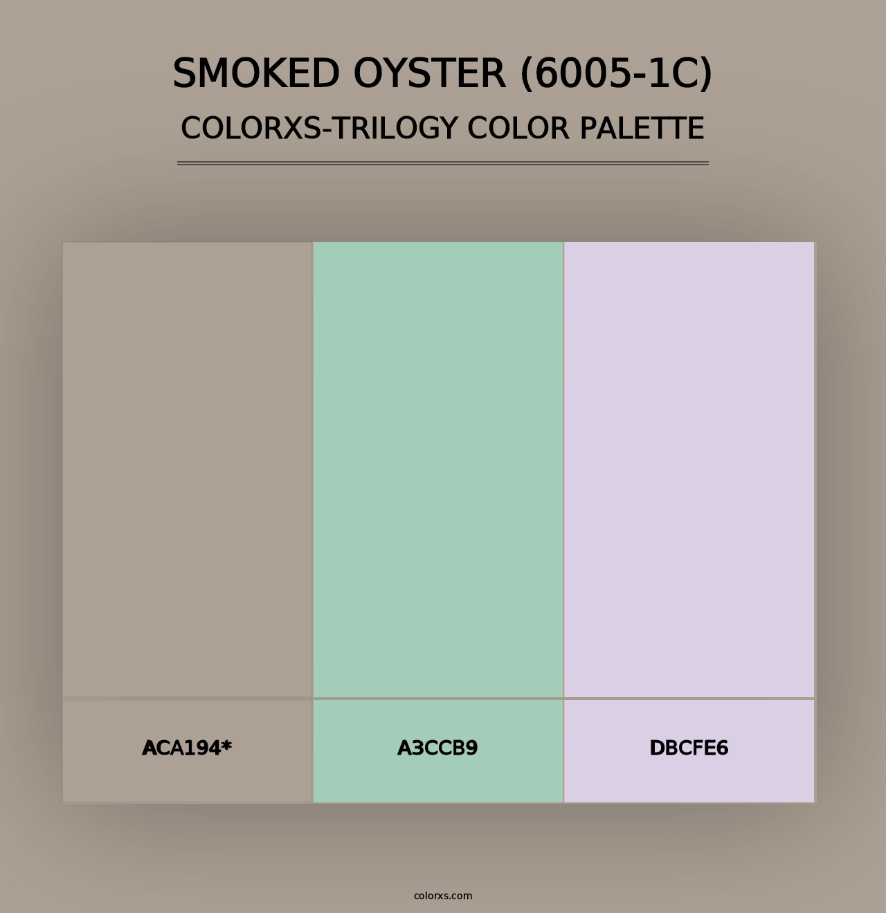 Smoked Oyster (6005-1C) - Colorxs Trilogy Palette