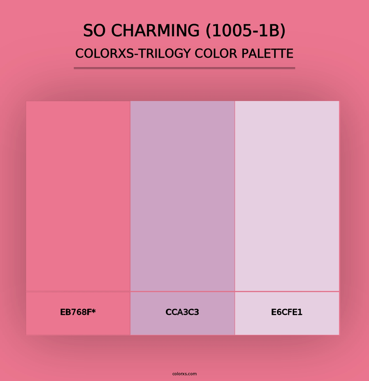 So Charming (1005-1B) - Colorxs Trilogy Palette