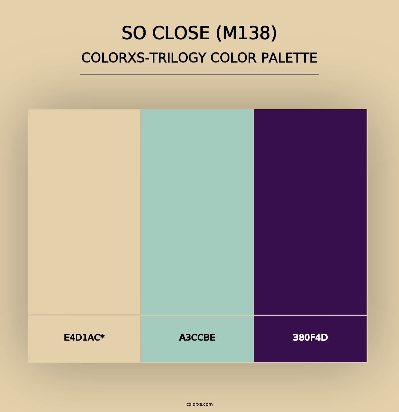 So Close (M138) - Colorxs Trilogy Palette