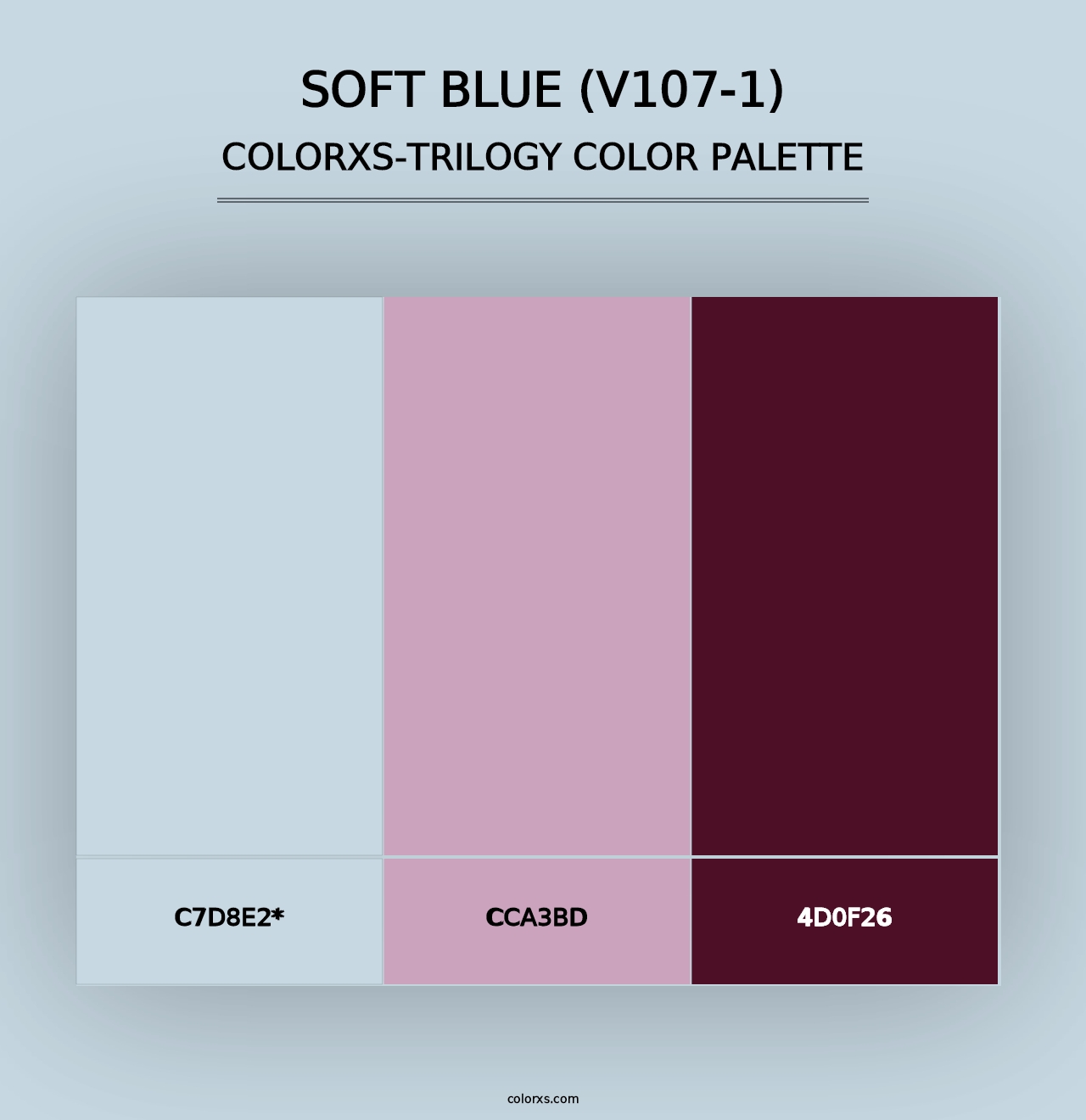 Soft Blue (V107-1) - Colorxs Trilogy Palette