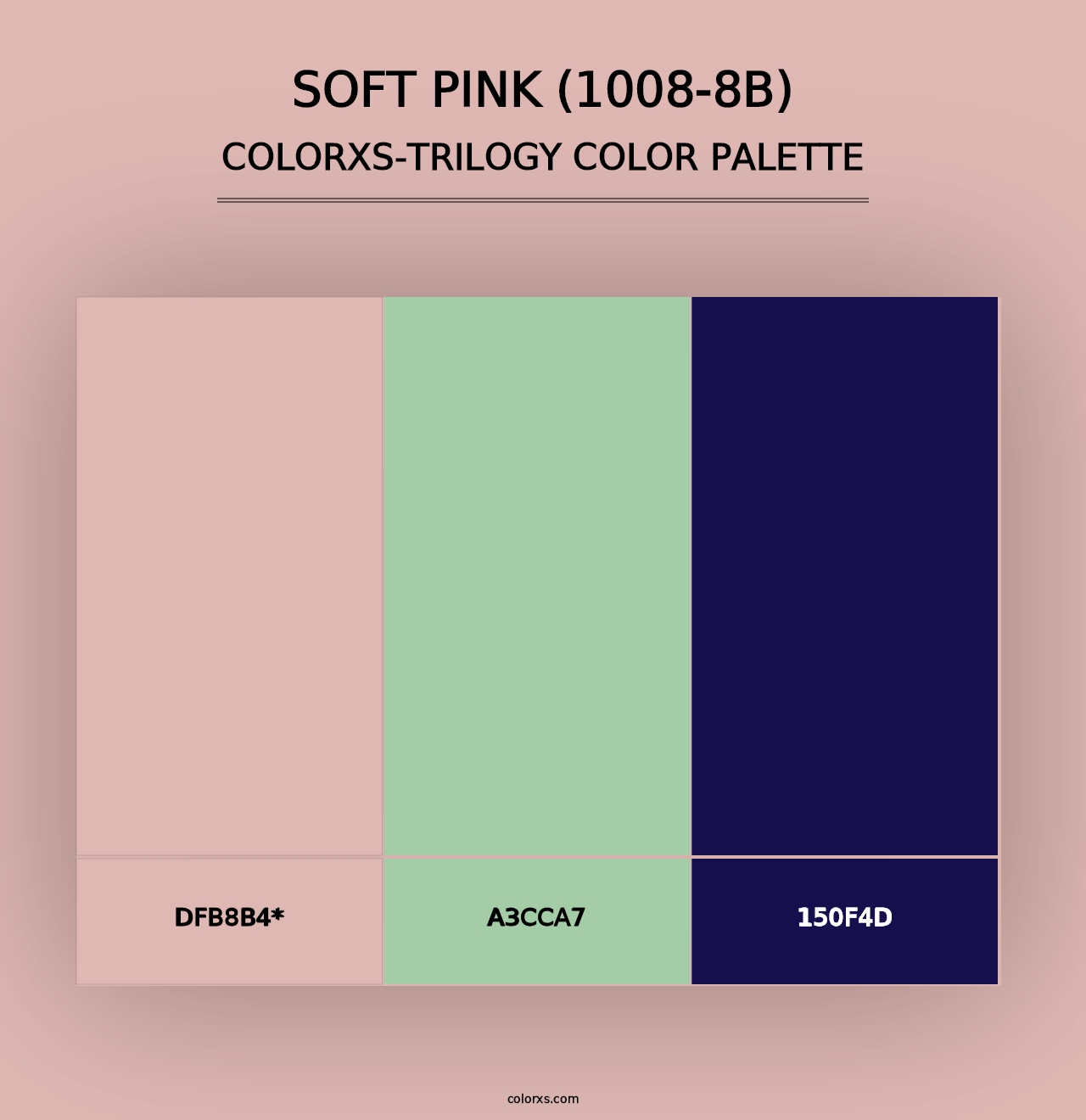 Soft Pink (1008-8B) - Colorxs Trilogy Palette