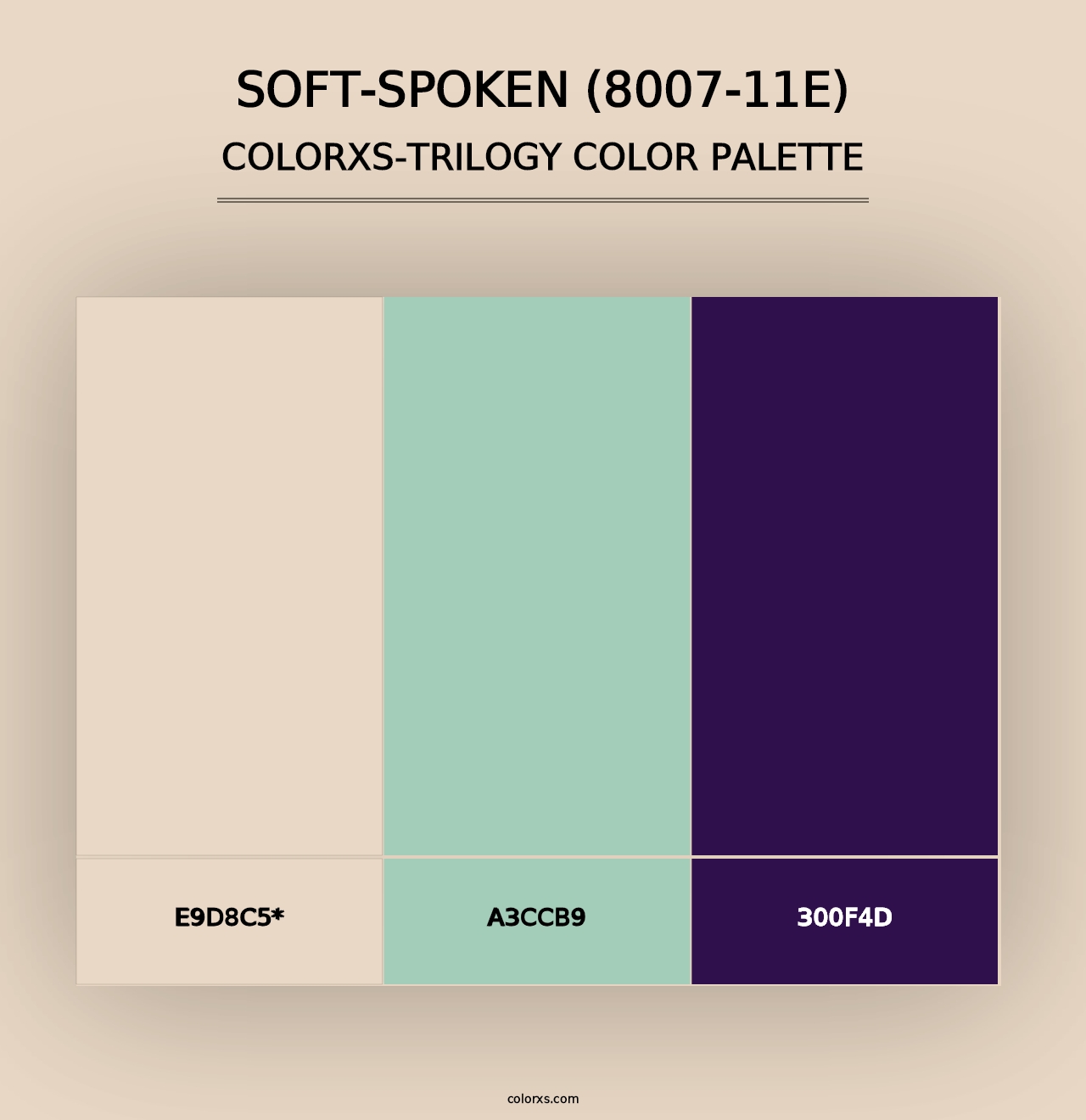 Soft-Spoken (8007-11E) - Colorxs Trilogy Palette