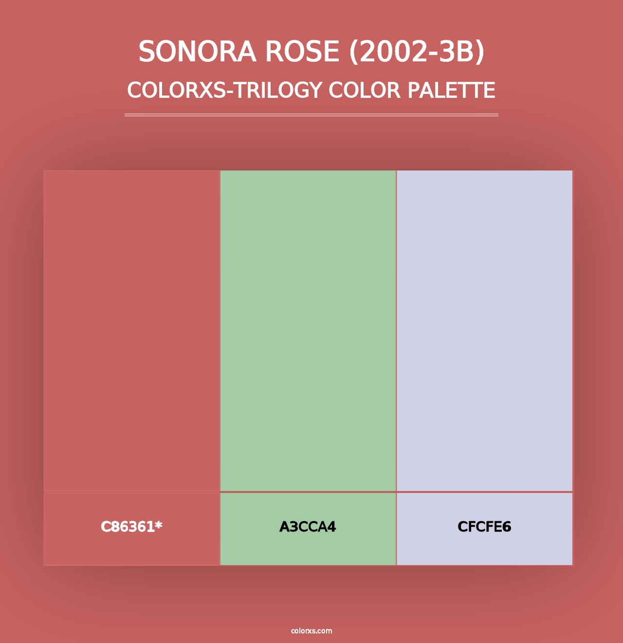 Sonora Rose (2002-3B) - Colorxs Trilogy Palette