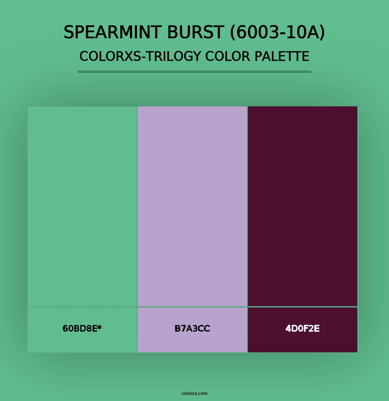 Spearmint Burst (6003-10A) - Colorxs Trilogy Palette