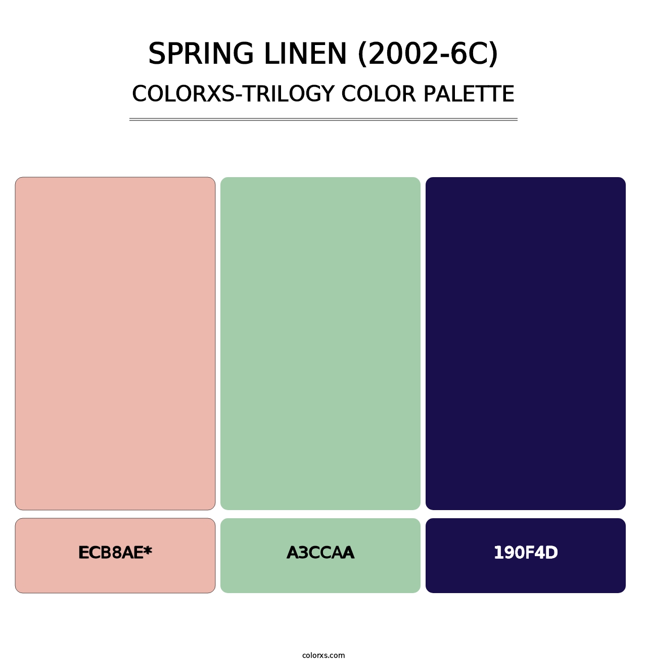 Spring Linen (2002-6C) - Colorxs Trilogy Palette