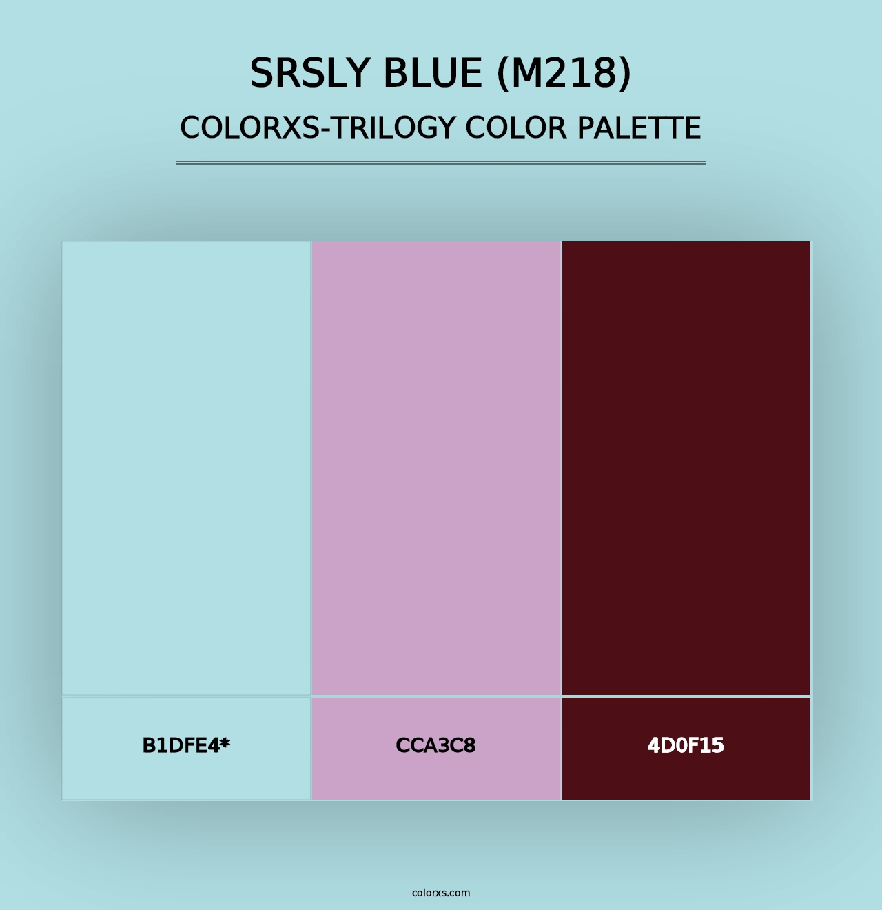 Srsly Blue (M218) - Colorxs Trilogy Palette