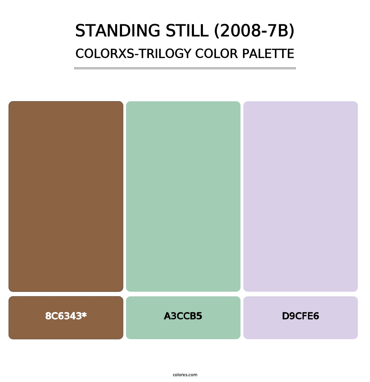 Standing Still (2008-7B) - Colorxs Trilogy Palette