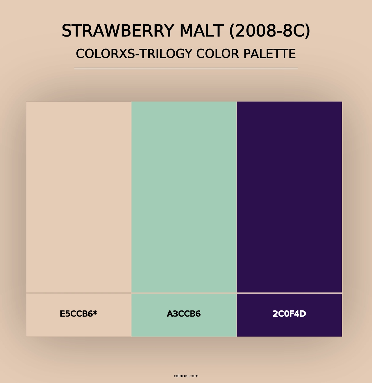 Strawberry Malt (2008-8C) - Colorxs Trilogy Palette