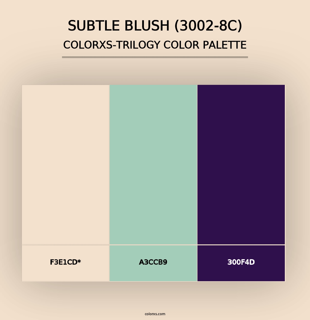 Subtle Blush (3002-8C) - Colorxs Trilogy Palette