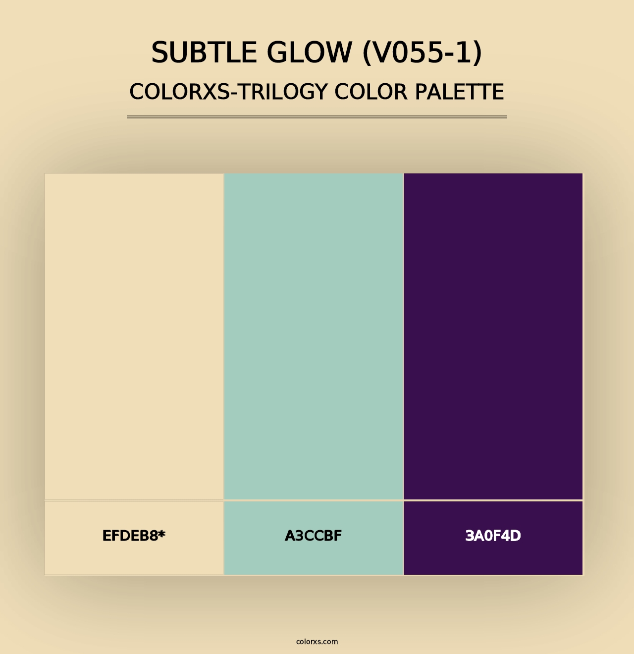 Subtle Glow (V055-1) - Colorxs Trilogy Palette