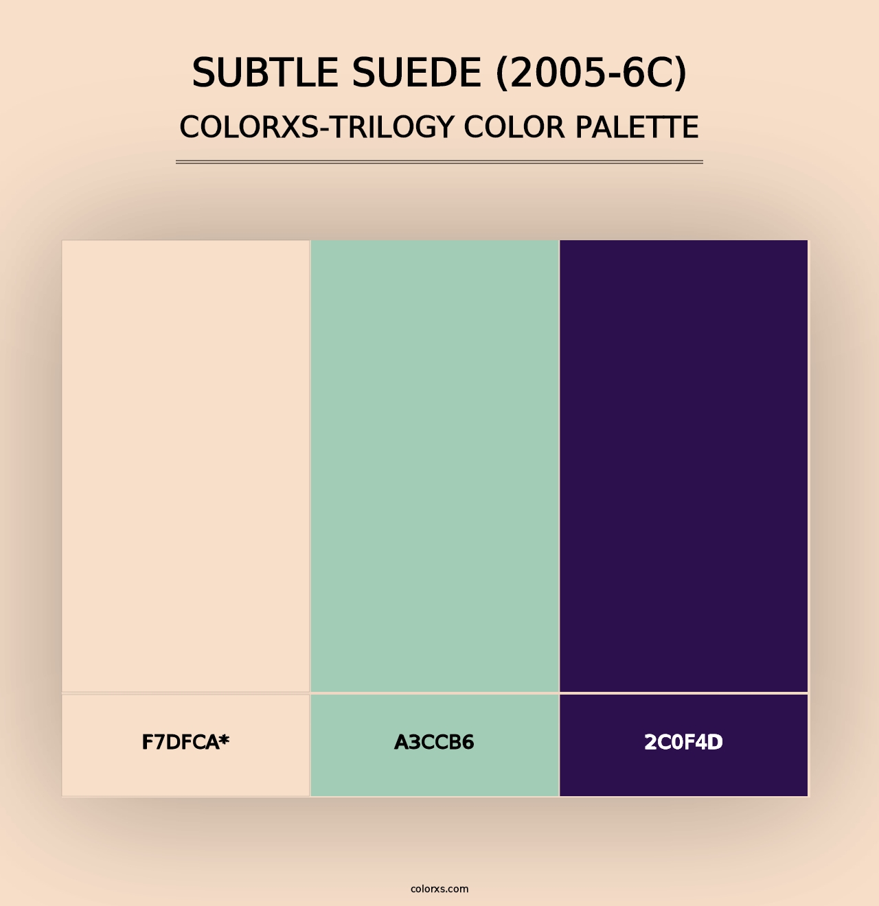 Subtle Suede (2005-6C) - Colorxs Trilogy Palette